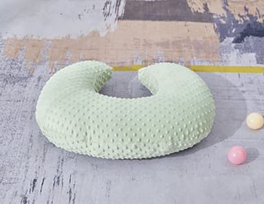 Baby Nursing Pillow and Body Positioner with Premium Slipcover for Breastfeeding for Baby Boys and Girls, Feeding Pillow with Breathable Comfortable Pillowcase (Green) - Image 7