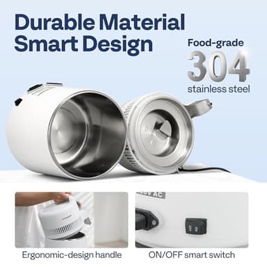 VIVOHOME Water Distiller Countertop 1.6 Gallon/6L 900W Distilled Water Machine with Smart Switch Purifier Filter for Home Office, White - Image 3