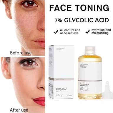 Ordinary Glycolic Acid Toning Solution, 8 Fl Oz Glycolic Acid 7% Toner Gently Exfoliates, Smooths Skin Texture, Improvement Visible Clarity & Also Addressing Uneven Tone - Image 2