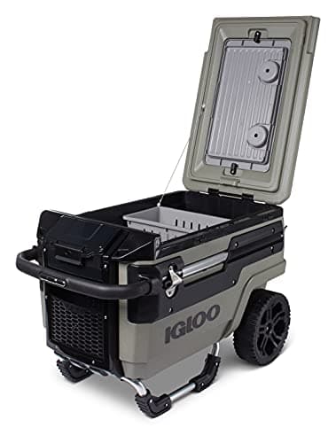 Igloo Premium Trailmate Wheeled Coolers 70 QT, Insulated Portable Cooler with Heavy Duty Wheels, 112 Can Capacity, Leak-Proof Rolling Cooler - Image 2