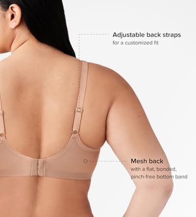 Wacoal Women's Pendulous Shape Revelation Full Figure Unlined Underwire Bra, Praline, 40C - Image 4