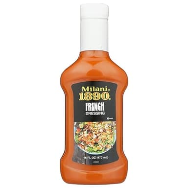 Milani 1890 French Dressing Great as a Cooking & Barbecue Sauce Excellent Light & Tangy Vinegar Taste Perfect for Salads, Beef & Chicken Marinades, Glazes, & More 16 fl oz Bottle - Image 1
