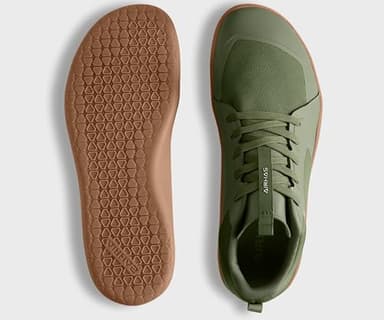 AIRHAS Men's Barefoot Shoes Zero Drop Workout Minimalist Gym Shoes for Men Deadlift Cross Training Sneakers (Olive/Gum,11) - Image 2