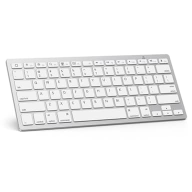 OMOTON Bluetooth Keyboard Compatible with iPad 10th Generation, iPad 10.2 (9th/8th/7th), iPad Pro 13/12.9/11 inch, iPad Air/Mini and More iOS Devices, White - Image 1