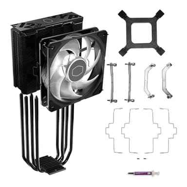 Cooler Master Hyper 212 Pro aRGB CPU Air Cooler, SickleFlow Edge 120 PWM Fan, Composite 4 Copper Heat Pipes, 152mm Tall, Sleek Top Cover, AMD Ryzen AM5|AM4, Intel LGA 1851|1700 Brackets - Image 12