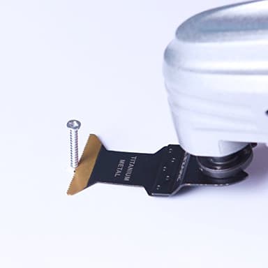 EZARC Titanium Oscillating Tool Blades, Oscillating Multitool Blades for Metal, Wood Nails, Screws Cutting, Plastic, 3 Pack - Image 5