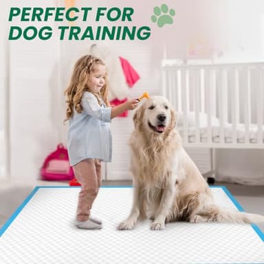 100 Count Large Dog & Cat Puppy Pee Pads - 28"x30" Absorbent Potty Training Pads | Leakproof Quick-Dry Disposable Pet Pads for Puppies, Dogs & Cats | Indoor, Outdoor, Litter Box, Housebreaking Use - Image 8