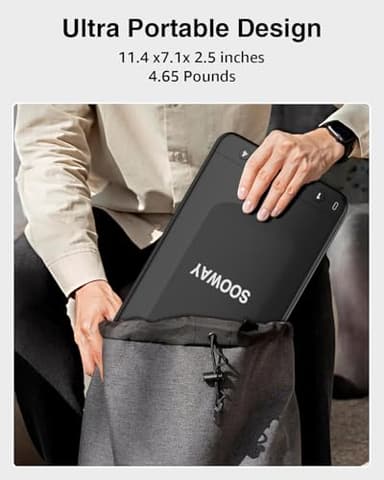 Gun Safe, Small Pistol Safe Biometric Gun Safe for Handgun, Portable Fingerprint Quick Access Gun Lock Box for Car Travel Nightstand Bedside - Image 3