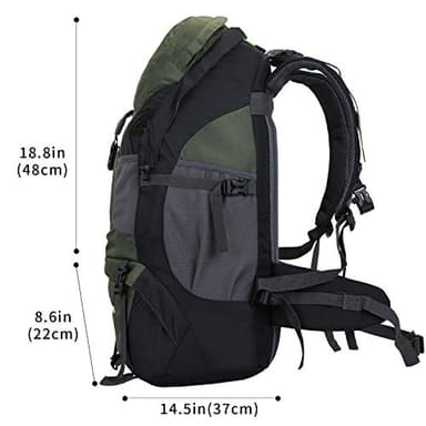 RuRu monkey 50L Hiking Backpack, Lightweight Camping Backpack for Travel Outdoor, Hiking Bag for Men & Women - Image 5