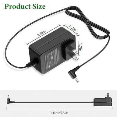 12V 2A Charger for Gateway Laptop, 12V 2A DC Power Supply for 12Volt Gateway GWTC116-2BL GWTN156-11BK GWTC116 GWTN116 GWTN156 GWTN141 GWNC21524 GWTN133 N11SP3; EVOO EV-C-116-5 Power Cord. - Image 8