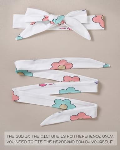 WESIDOM Toddler Girl Clothes Baby Girls Outfits 6M-5T Summer Floral Print Shirt+Shorts+Headband 3pcs Baby Clothing - Image 2
