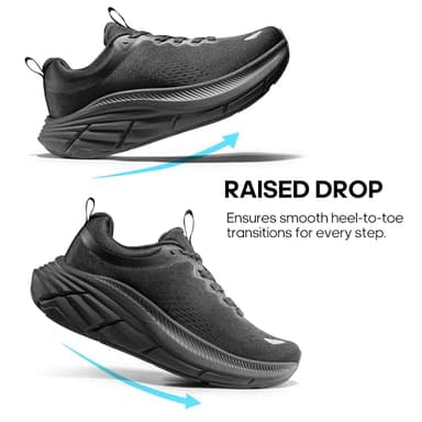 NORTIV 8 Women's Walking Shoes Cushion Comfortable ActiveBreeze Running Tennis Shoes Non-Slip Workout Gym Sports Athletic Breathable Fashion Sneakers,Size 6.5,All Black,SNWS248W - Image 6
