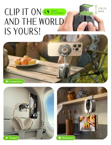 LISEN Airplane Gadgets Travel Europe Vacation Essentials Phone Holder for iPhone 17 MagSafe Travel Accessories Long Flight Must Have Toddler Mini Travels Essentials Kids Women Cruise Essentials - Image 5
