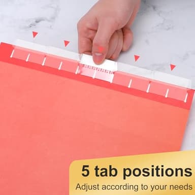 Hanging File Folders, 50 Pack Letter Size Hanging File folders with 1/5-cut Tabs, Stay Organized for Your Home and Office Bulk File, Documents and Paper, 10 Colors - Image 7