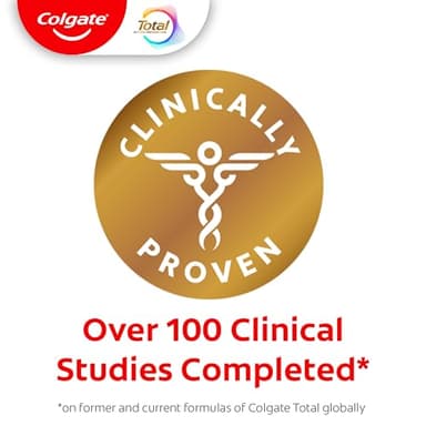 Colgate Total Clean Mint Toothpaste, 10 Benefits, No Trade-Offs, Freshens Breath, Whitens Teeth and Provides Sensitivity Relief, Clean Mint Flavor, 4 Pack, 5.1 Oz Tubes - Image 9