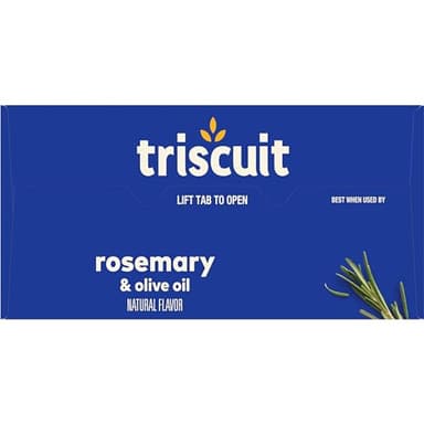 Triscuit Rosemary & Olive Oil Whole Grain Wheat Crackers, Lunch Snacks, Bulk Snack Crackers, 6 - 8.5 oz Boxes - Image 20