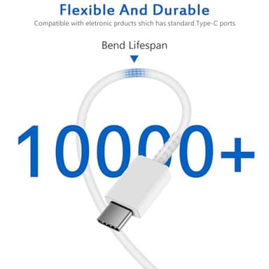 Type C Charger Fast Charging for iPhone 17 16 15,USB C Samsung Chargers Block 25W Super Fast Chargers for Samsung Galaxy S25/S24 S23 S22 S21/iPhone Air/17/17 Plus/17 Pro Max/16 Pro Max/15 Plus(White) - Image 7