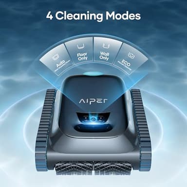 (2025 Upgrade) Aiper Scuba S1 Robotic Pool Cleaner, Wall & Waterline Cleaning, Double Filtration, Extended 180-Min Battery Life, Smart Navigation, App Support, OTA Upgrade - Image 8