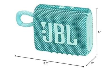 JBL Go 3 - Portable Mini Bluetooth Speaker, big audio and punchy bass, IP67 waterproof and dustproof, 5 hours of playtime, speaker for home, outdoor and travel (Teal) - Image 7