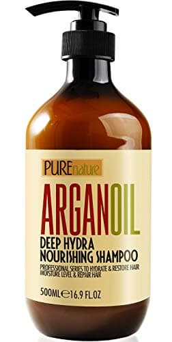 Moroccan Argan Oil Shampoo - Sulfate SLS Paraben Free Moisturizing Treatment for Women and Men - For All Types Including Curly, Dry, Damaged and Oily Hair - Hydrating and Nourishing - Salon Grade - Image 1