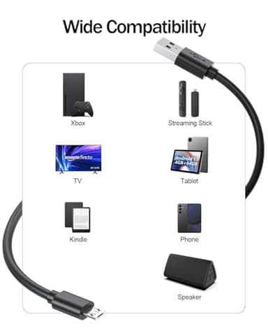 Superer Micro USB Charger Cable Fit for PS4 Controller, DualShock 4, Xbox One S X, Roku Streaming Stick Express Premiere+, Fire TV Stick, Fit for Android Phone, Kindle Tablet Data Sync Power Cord - Image 4