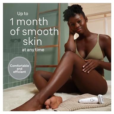 Braun Silk-épil 9 Epilator, Pivoting Head, Wet and Dry, Includes Body Trimmer, Shaver Head and Trimmer Comb,SES9-441 - Image 3