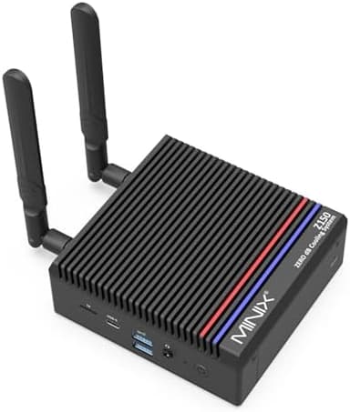 MINIX Z150-0dB Fanless Mini PC, Intel N150 (Upgraded N100), 16GB DDR4/512GB PCIe Gen3 x 4 SSD/4K Dual Display/2.5G LAN/USB-C/Windows 11 Pro/Auto Power On, for Home Office Industrial and Commercial - Image 3