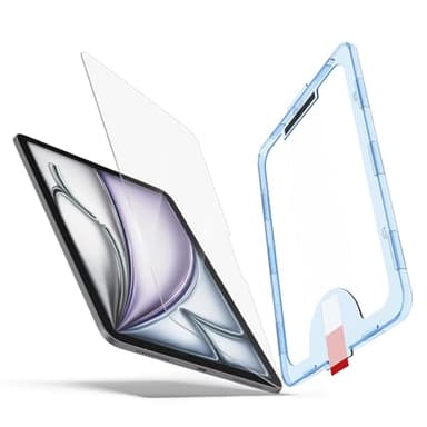 MOBDIK 1 Pack Tempered Glass Screen Protector Compatible with iPad Air 11 inch M3 2025/ M2 2024, Ultra Clear, Anti-Scratch, Case Friendly, EZ Kit - Image 1
