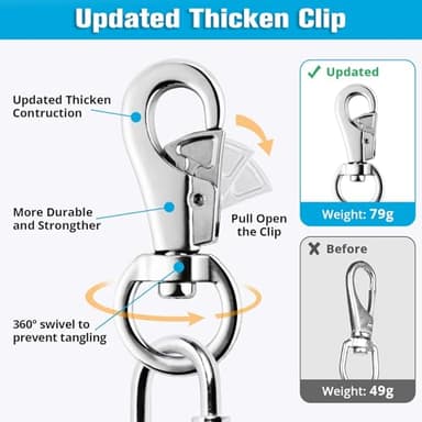 TT TRSMIMA Spring Pole Rope Toys: Rope Pull & Tug of War with a Big Spring Pole Kit & 2 Strong 16ft Toys - Muscle Builder Interactive Toy for Pitbull Medium to Large Dog - Image 3