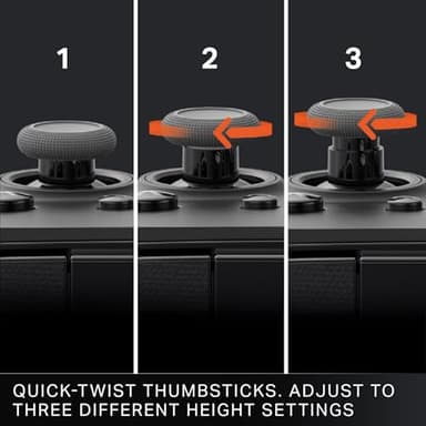 PowerA Advantage Plus Wired Controller for Xbox Series X|S - Black, officially licensed, adjustable height thumbsticks, hall effect, mappable buttons, works with Xbox One and Windows 10/11 PC - Image 4