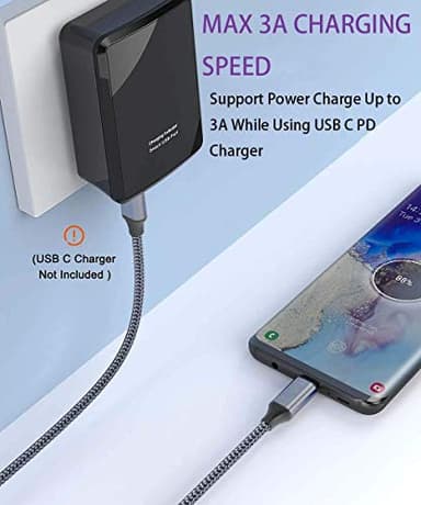 USB C to USB C Cable【15ft 2PACK 60W】 Fast Charge, Long Braided, Type C Charger Cord for iPhone 15/15 Pro/15 Plus/15 Pro Max, iPad Pro/Air, MacBook Air, Samsung Galaxy S23 S22 S21 S20, Note 20, Switch - Image 4
