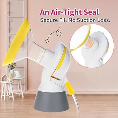 Nenesupply 19mm Oval Flanges Compatible with Medela Breast Pump Parts Replace 19mm Medela Flange Accessories. Work with Pump in Style Parts Symphony Parts Swing Maxi Harmony and Personalfit Flex - Image 7