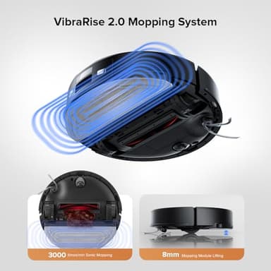 roborock Q10 S5+ Robot Vacuum and Mop, 10,000Pa Suction, Upgraded from Q8 max+, 70 Days Self-Emptying, Obstacle Avoidance, Sonic Mopping, Dual Anti-Tangle Design, Auto Mop Lifting, Ideal for Pet Hair - Image 5