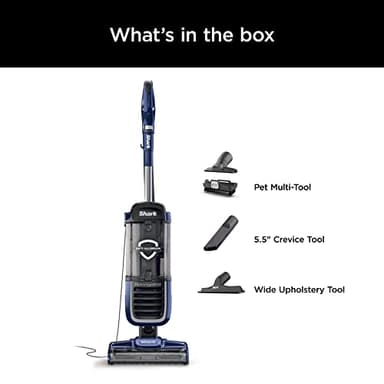 Shark NV151 Navigator Swivel Pro Complete Upright Vacuum with HEPA Filtration, Swivel Steering, Pet Power Brush, Crevice Tool & Upholstery Tool, for Pet Hair & Multi-Surface Cleaning, Navy - Image 6