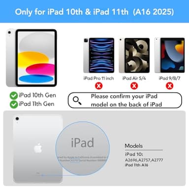 runelk Keyboard Case for iPad 10th Generation 2022 & 11th (A16, 2025) – Magic-Style Keyboard with Multi-Touch Trackpad – Floating Cantilever Stand – Magnetic Case for iPad 10.9 inch 10th / 11th Gen. - Image 2