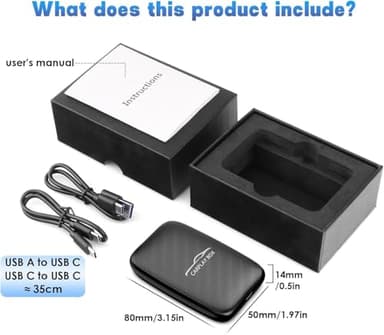 Wireless Carplay and Android Auto Dongle Support Netflix/YouTube/TF Card,Car Play Ai Box with USBA-C and USBC-C Cable for iPhone Android,Video Box Convert Wired to Wireless CarPlay Stream to Your Car - Image 7