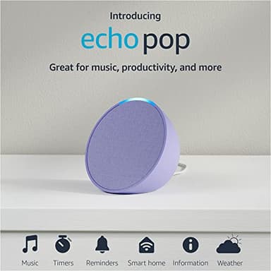 Amazon Echo Pop (newest model), Our smallest Alexa speaker, Fits in any room, Lavender Bloom - Image 11