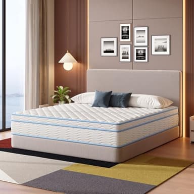 Elynight King Size Mattress,12 Inch King Mattress for Advanced Gel Memory Foam, Soft and Comfortable, Medium Firm, Pressure Relief, CertiPUR-US Certified - Image 6
