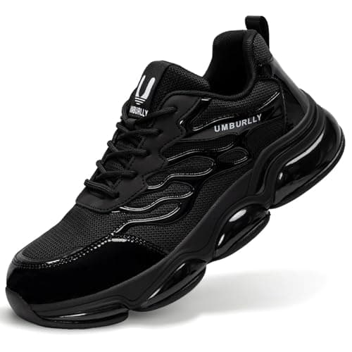 Steel Toe Shoes for Men Women Composite Toe Work Sneakers Comfortable Indestructible Safety Shoes Lightweight Breathable Construction Sneakers Puncture Proof Air Cushion - Image 1