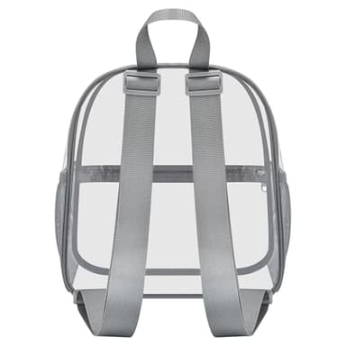 Oraben Clear Backpack for Stadium Events Clear Stadium Backpack 12x6x12 Bag (Nylon Shoulder Straps, Grey) - Image 7