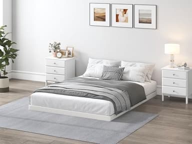 QEROMY 3 Inch Low Profile Box Spring, Sturdy Metal Frame Mattress Foundation, Easy Assembly, Quiet & Noise-Free, Queen Size - Image 4
