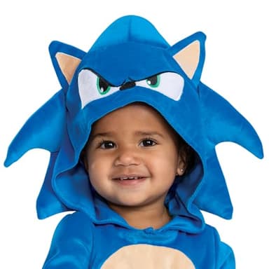 Disguise Sonic Costume for Toddlers, Official Sonic Movie 3 Posh Halloween Costume with Detachable Tail, Toddler Size (12-18 Mth) - Image 3