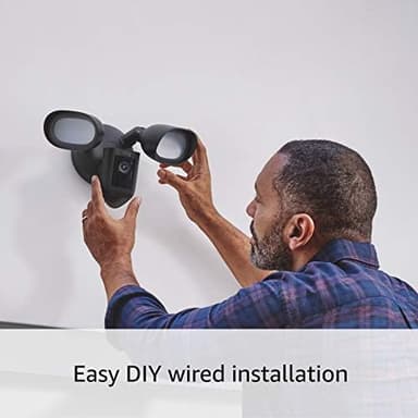 Like-New Ring Floodlight Cam Wired Pro with Bird’s Eye View and 3D Motion Detection (2021 release), Black - Image 7