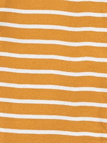 Simple Joys by Carter's Baby Boys' 3-Pack Snug Fit Footless Cotton Pajamas, Gold Stripe/Grey Lion/White Animal, 5 - Image 4