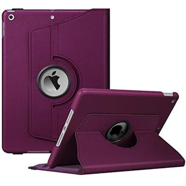 Fintie Rotating Case for iPad 9th Generation (2021) / 8th Generation (2020) / 7th Gen (2019) 10.2 Inch - 360 Degree Rotating Stand Cover with Pencil Holder, Auto Wake Sleep, Purple - Image 1