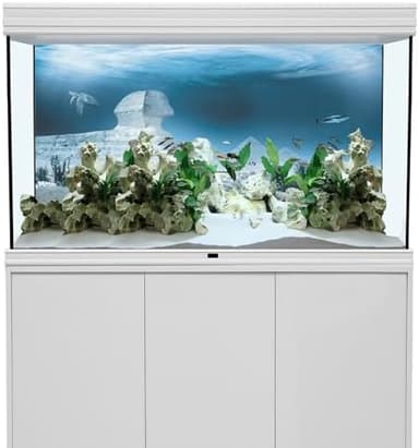 AWERT 24x12 inches Egyptian Pyramid Aquarium Background Egypt and Sphinx Underwater World Antique Architecture Fish Tank Background Vinyl Background - Image 3
