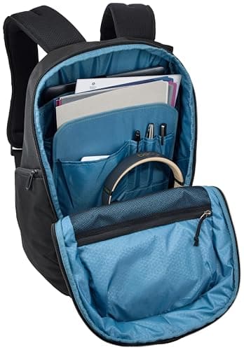 Thule Accent Laptop Backpack New - Fits MacBook - Hardshell Protective Compartment - Quick Access Front Pocket - Side Zipper Pocket - 100% Recycled Fabric - Hidden Back Pocket - Image 8