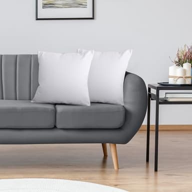 Utopia Bedding Throw Pillows Insert (Pack of 2, White) - 22 x 22 Inches Bed and Couch Pillows - Indoor Decorative Pillow - Image 4