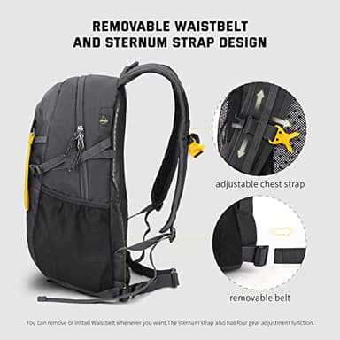 SKYSPER Small Hiking Backpack, 20L Lightweight Travel Backpacks Hiking Daypack for Women Men - Image 5