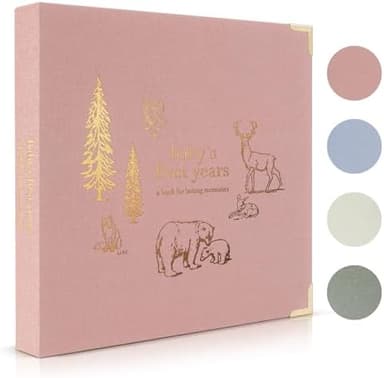 Keepsake Baby Memory Book for Boys and Girls – Timeless First 5 Year Baby Book – Neutral Journal Scrapbook or Photo Album - Record a Milestone for Every Event from Birth to Age 5 - Image 2